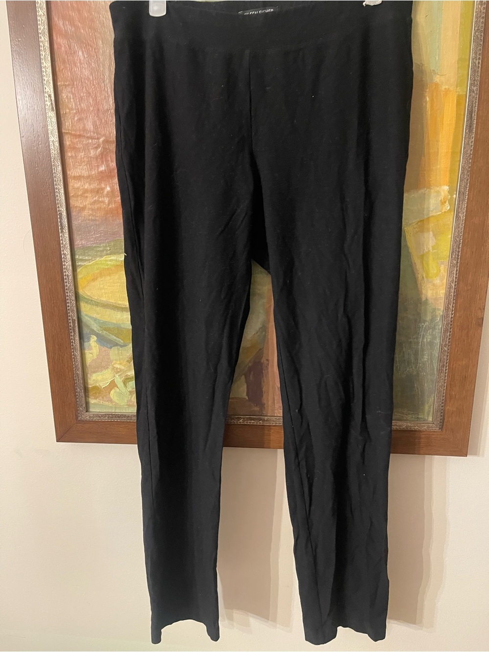 Eileen Fisher Black Knit Jogger Pants